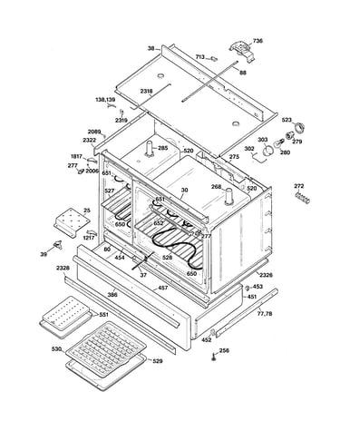 Body parts & drawer