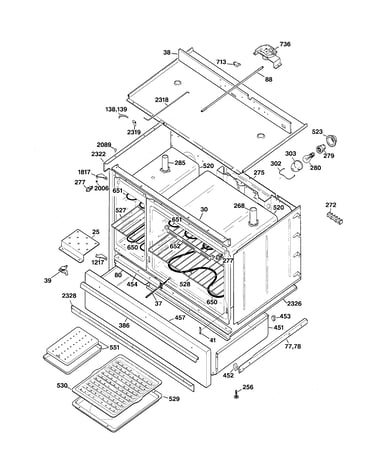 Body parts & drawer