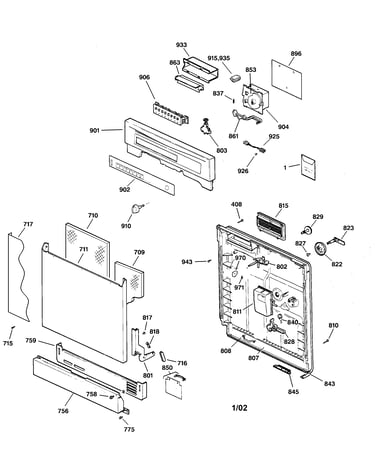Escutcheon & door assembly