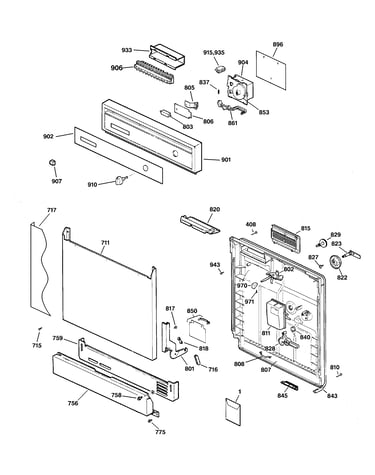 Escuthceon & door assembly