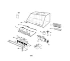 GE ZV881W2SS range hood diagram