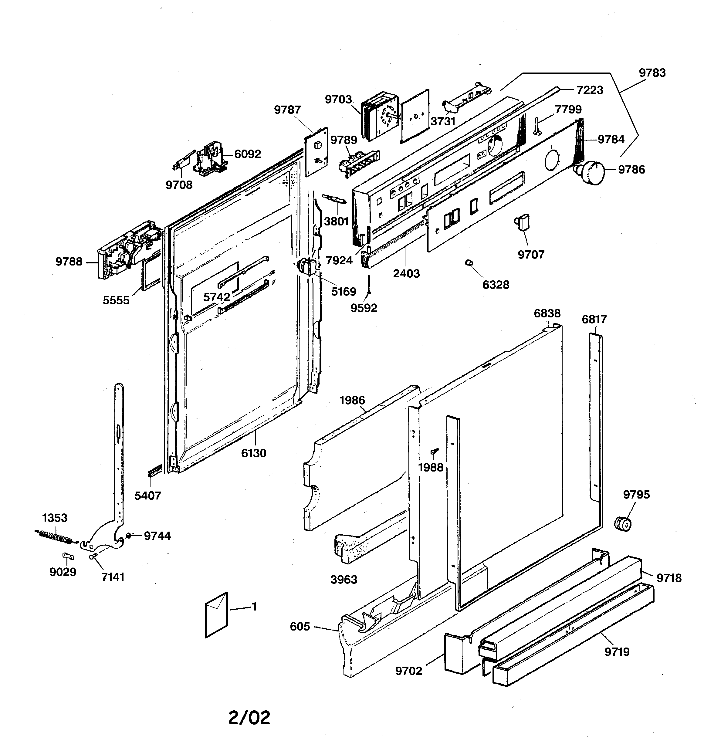 Escutcheon & door assembly