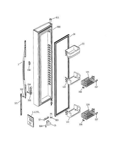 Freezer door