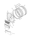 Front bulkhead, air duct & cylinder
