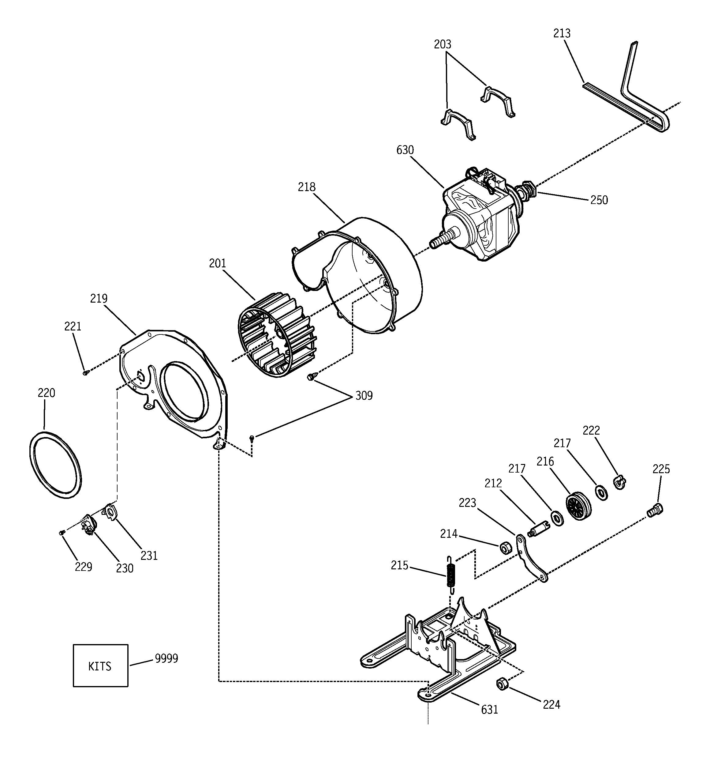 Motor & fan assembly
