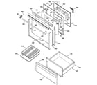 GE JBP26A*R1 door & drawer parts diagram