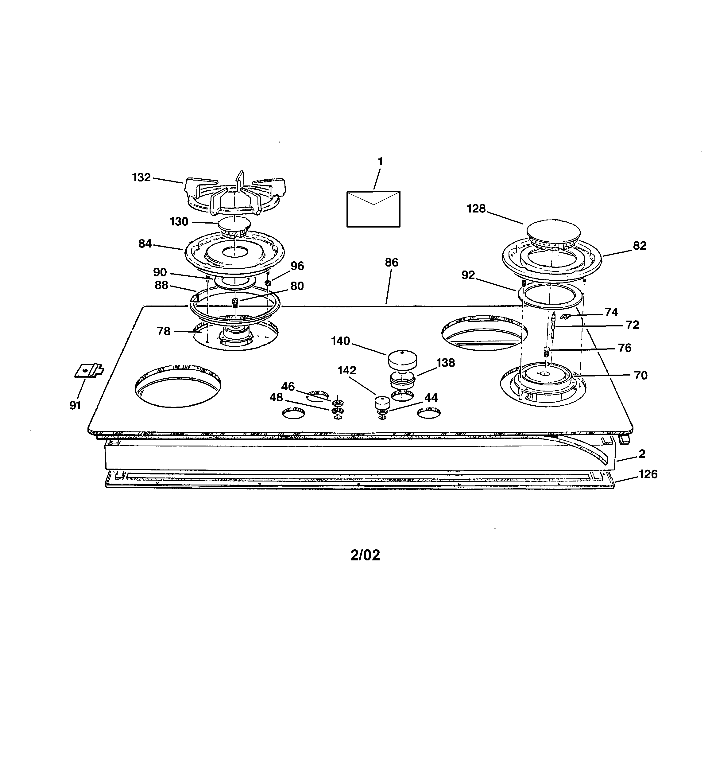 Control panel & cooktop