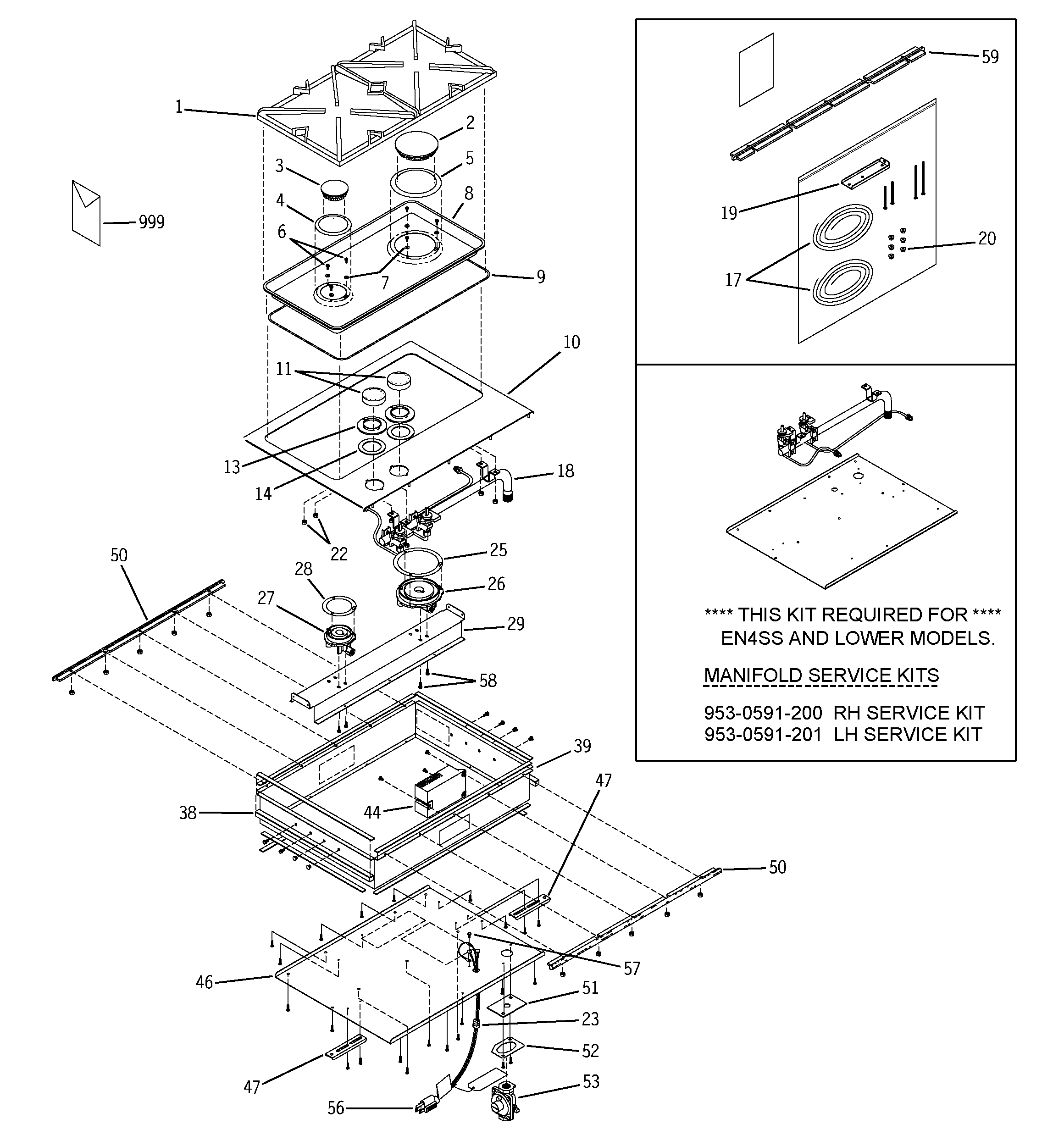 CONTROLS, COOKTOP & BURNER