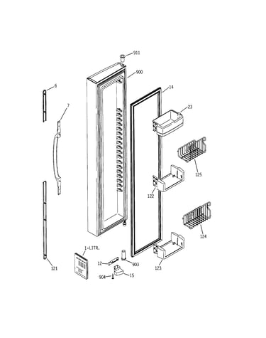 Freezer door