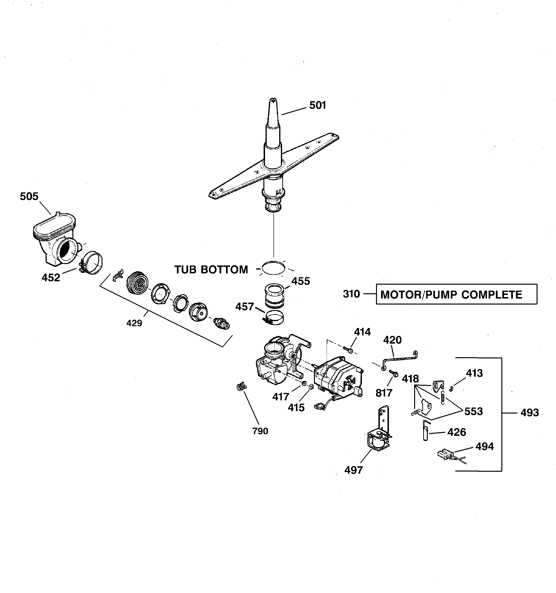 Motor-pump mechanism