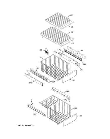 Freezer shelves