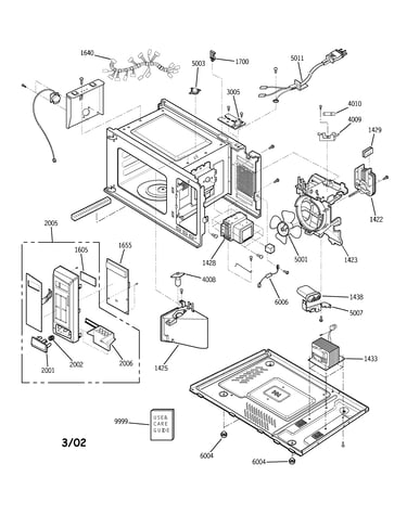 Control panel, body, base plate & s