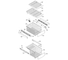 GE PCG23SJMAFBS freezer shelves diagram
