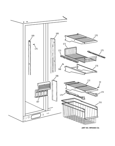 Freezer shelves
