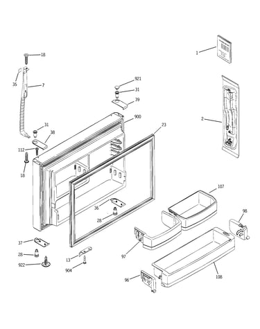 Freezer door