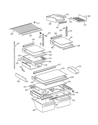 Shelf parts