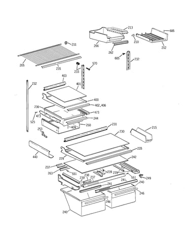 Shelf parts