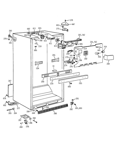 Cabinet parts