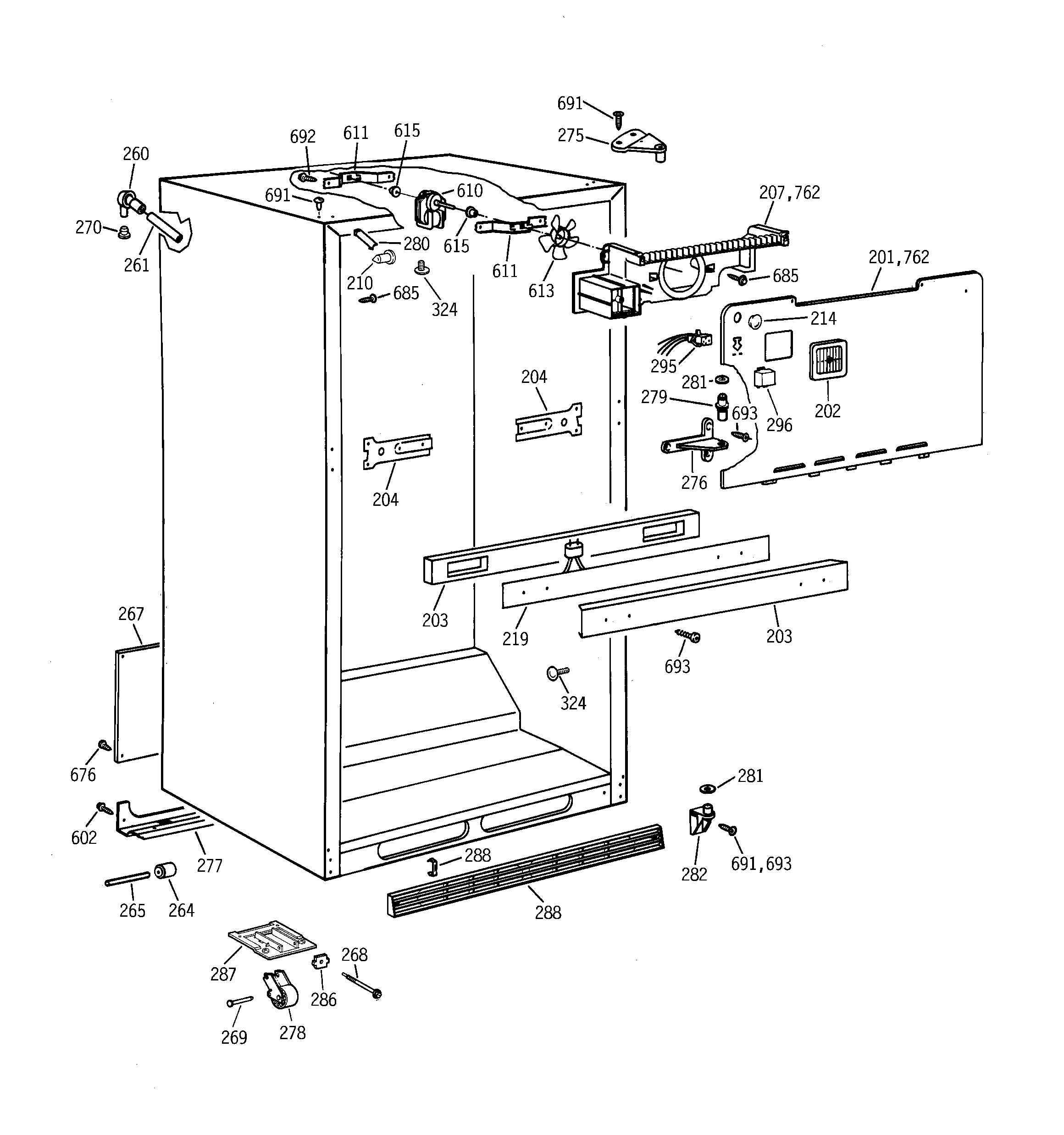 Cabinet parts