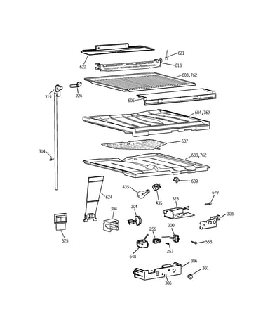 Compartment separator parts