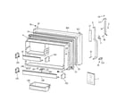 GE TBG19PAXDRWW freezer door diagram