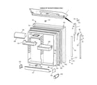 GE TBG19PAXDRWW fresh food door diagram