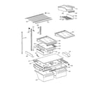 GE TBG19PAXDRWW shelf parts diagram