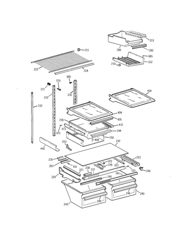 Shelf parts