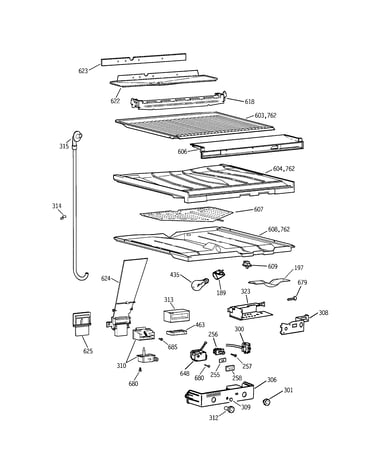 Compartment separator parts