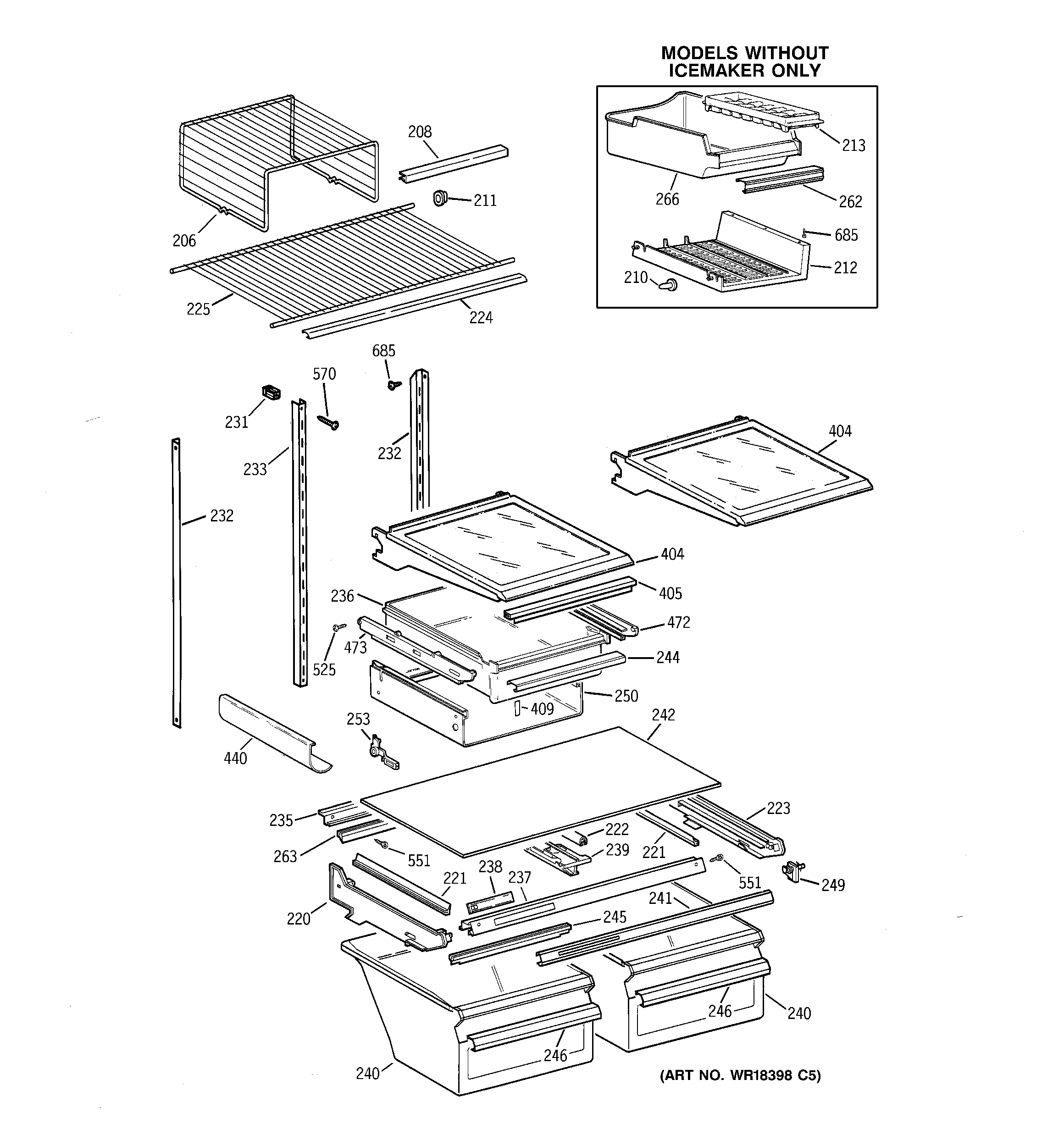 Shelf parts
