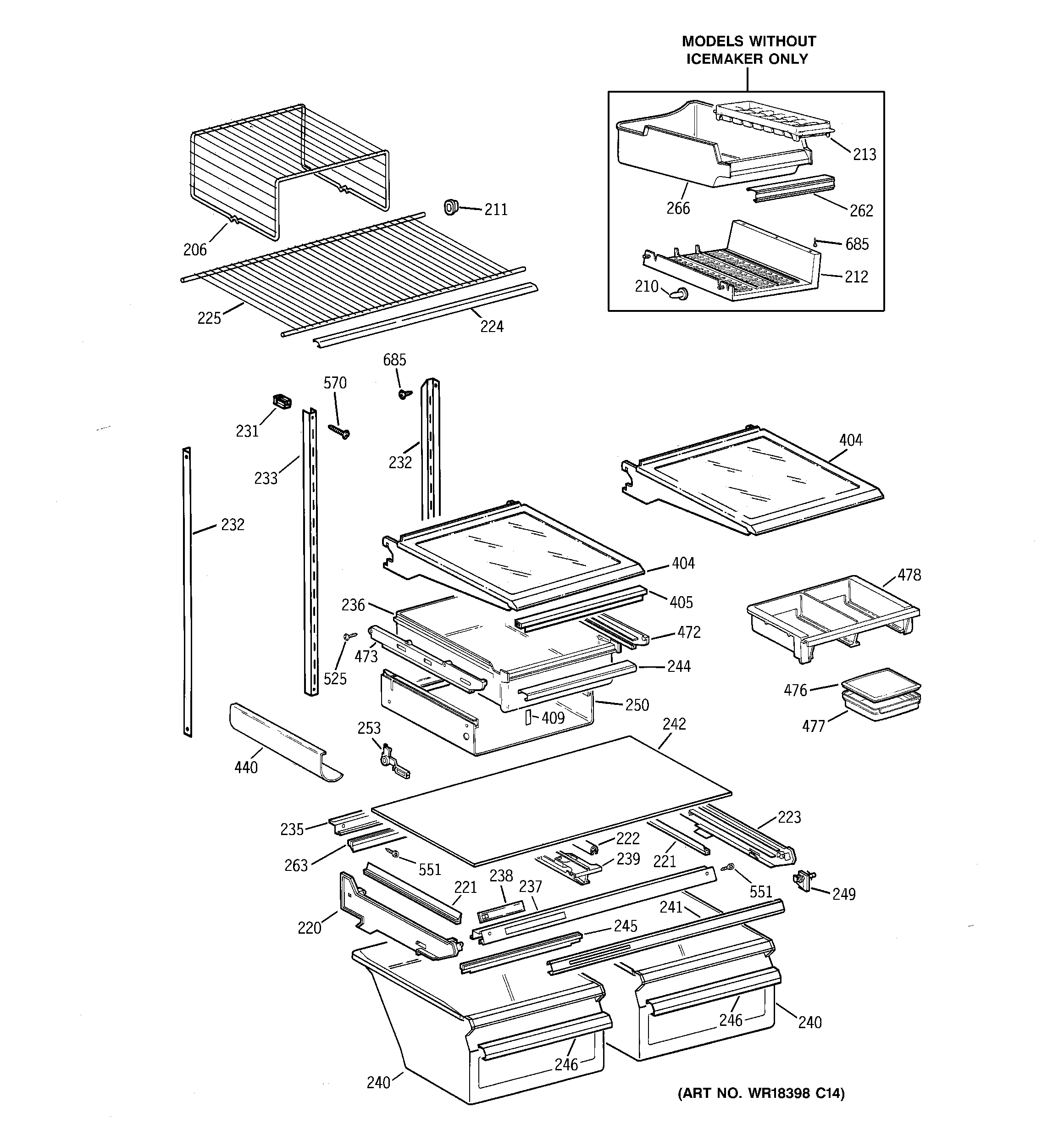 Shelf parts