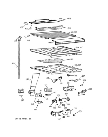 Compartment separator parts
