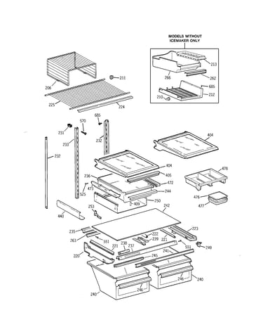 Shelf parts