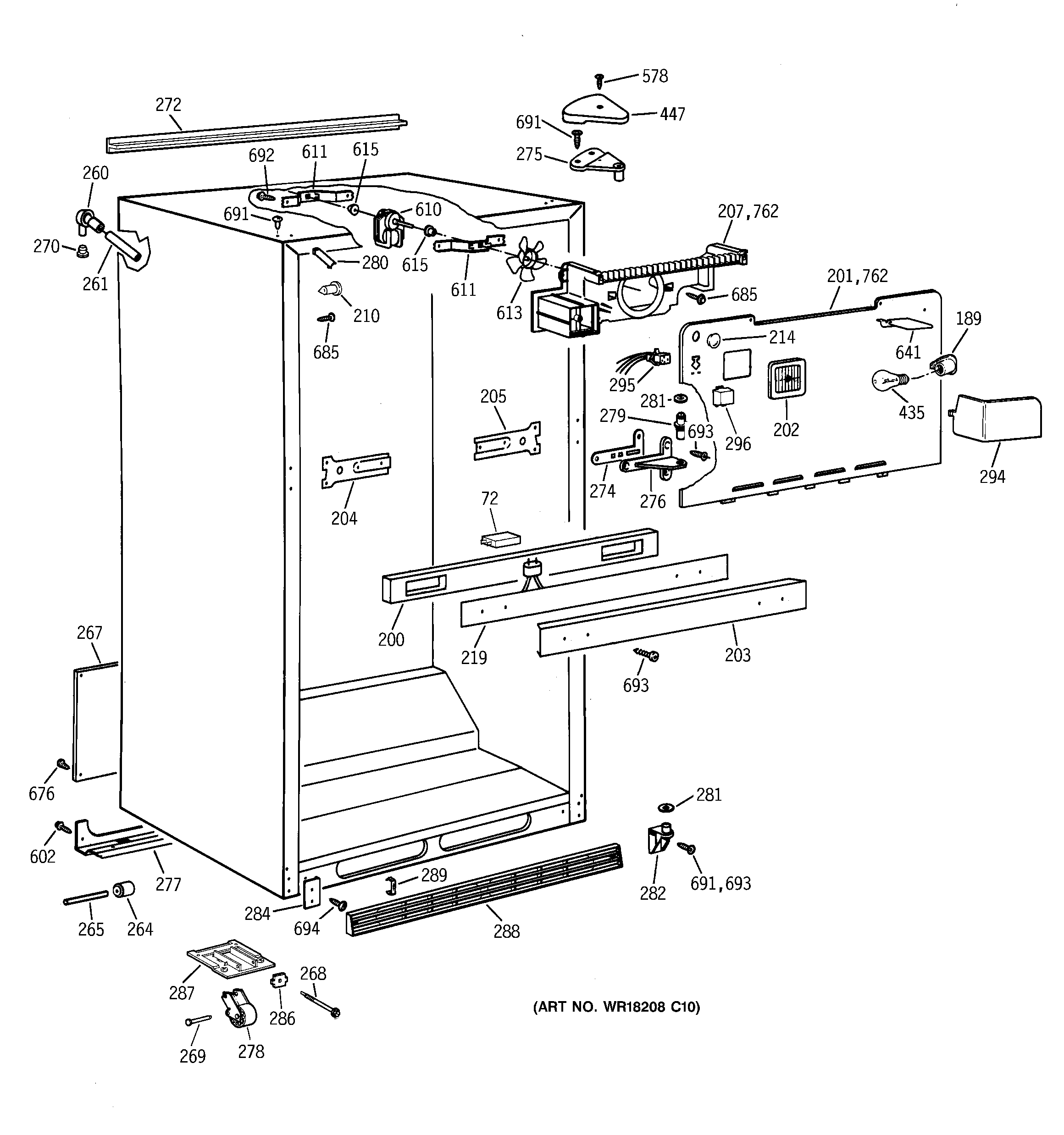 Cabinet parts