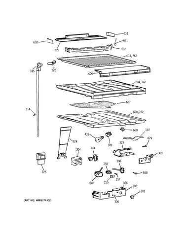 Compartment separator parts