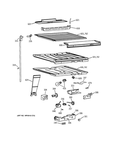 Compartment separator parts