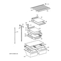 GE TBX18CIXERAA shelf parts diagram