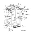GE TBX18JISCRWW cabinet parts diagram