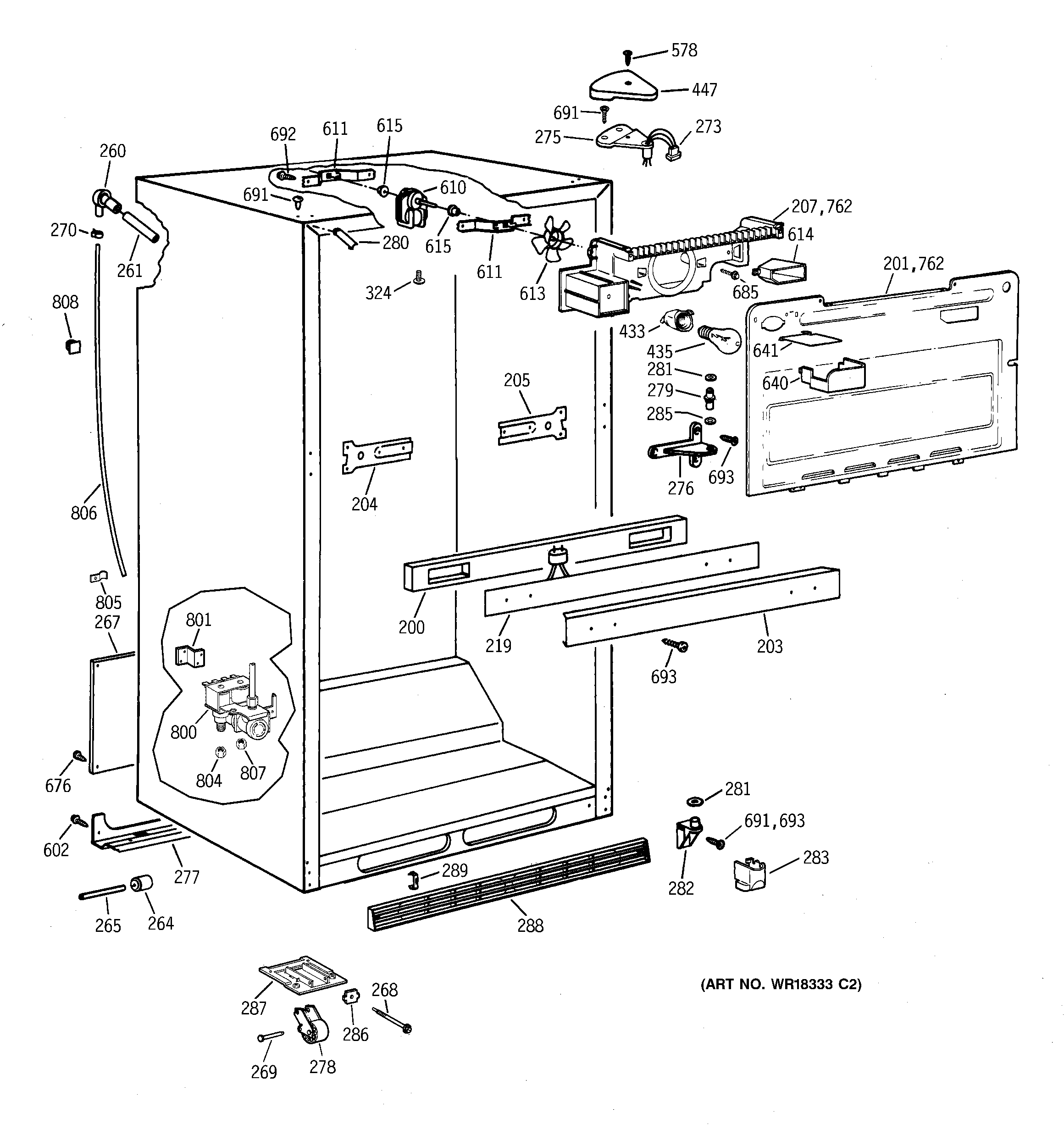 Cabinet parts