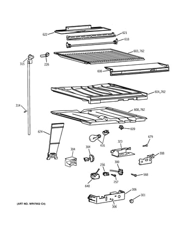 Compartment separator parts