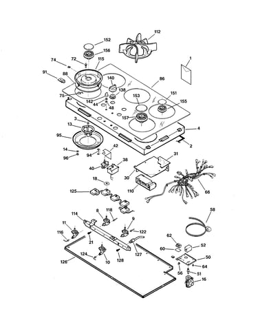 Controls, cooktop & burner