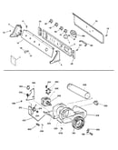 Backsplash, blower & motor assembly