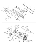 Backsplash, blower & motor assembly