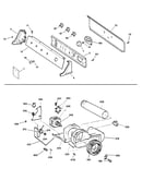 Backsplash, blower & motor assembly