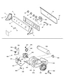 Backsplash, blower & motor assembly