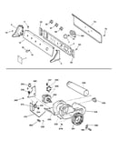 Backsplash, blower & motor assembly