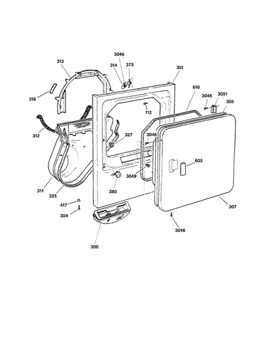 Front panel & door