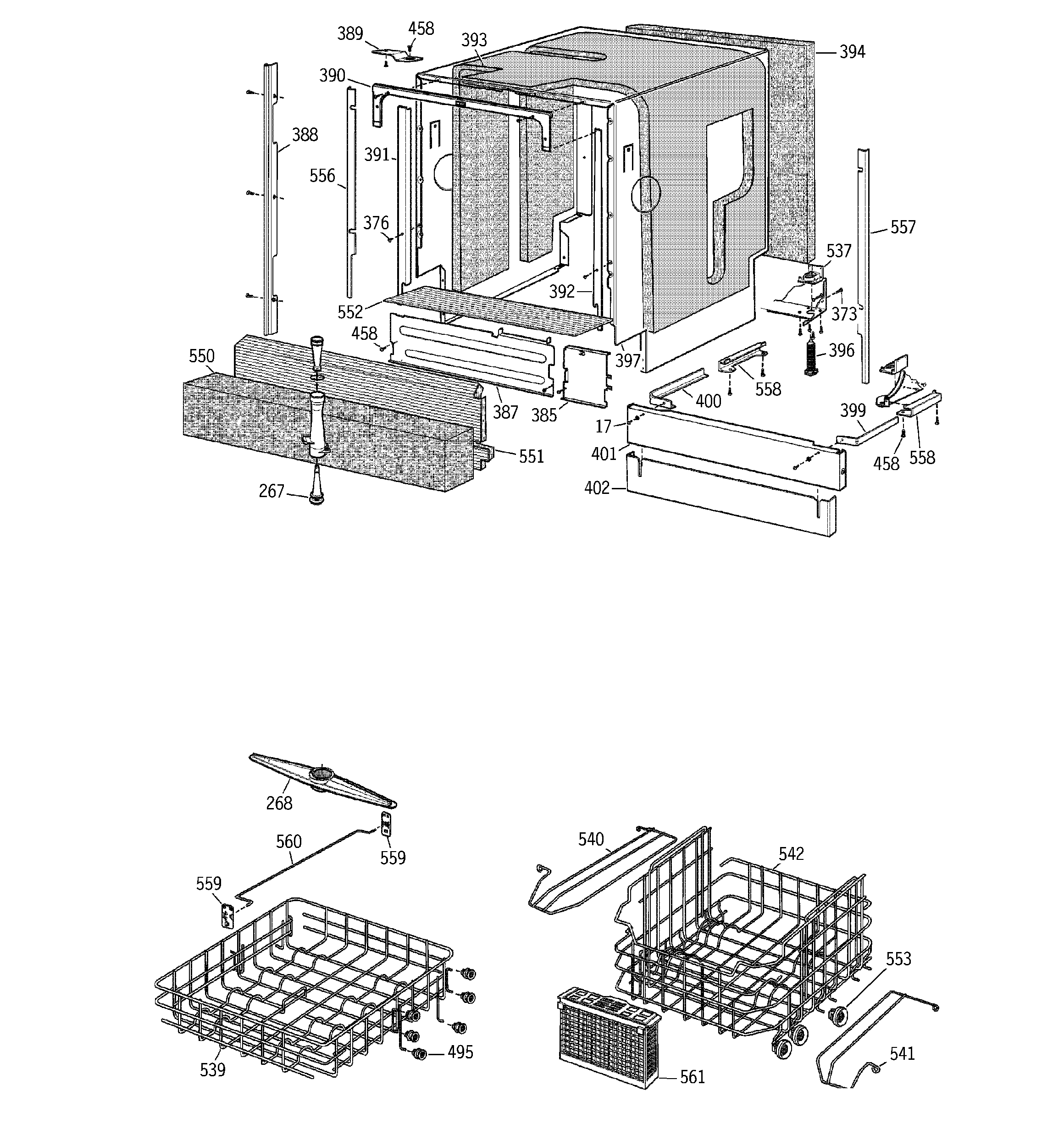 Basket & wrap assembly