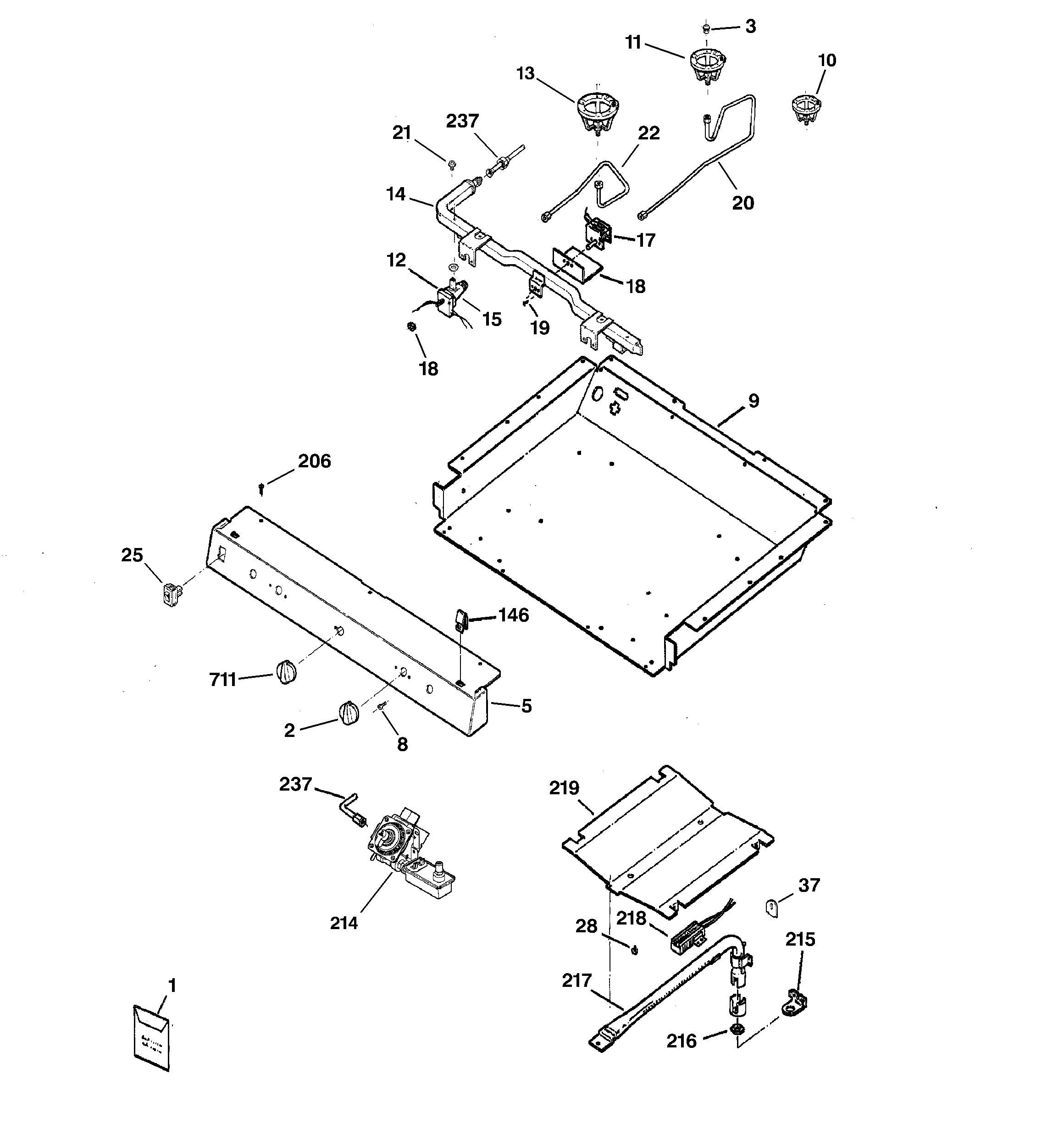 Gas & burner parts