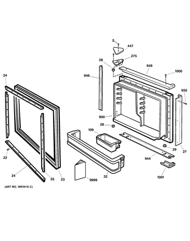 Freezer door